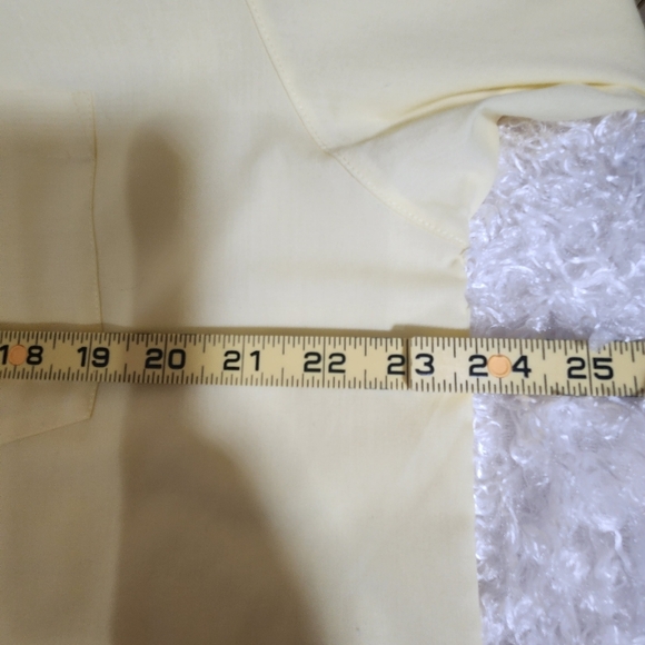 Foxcroft Yellow Blouse Classic Fit Wrinkle Free Formal Work - Picture 8 of 12